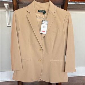 Lauren Ralph Lauren Tan Suit Jacket
